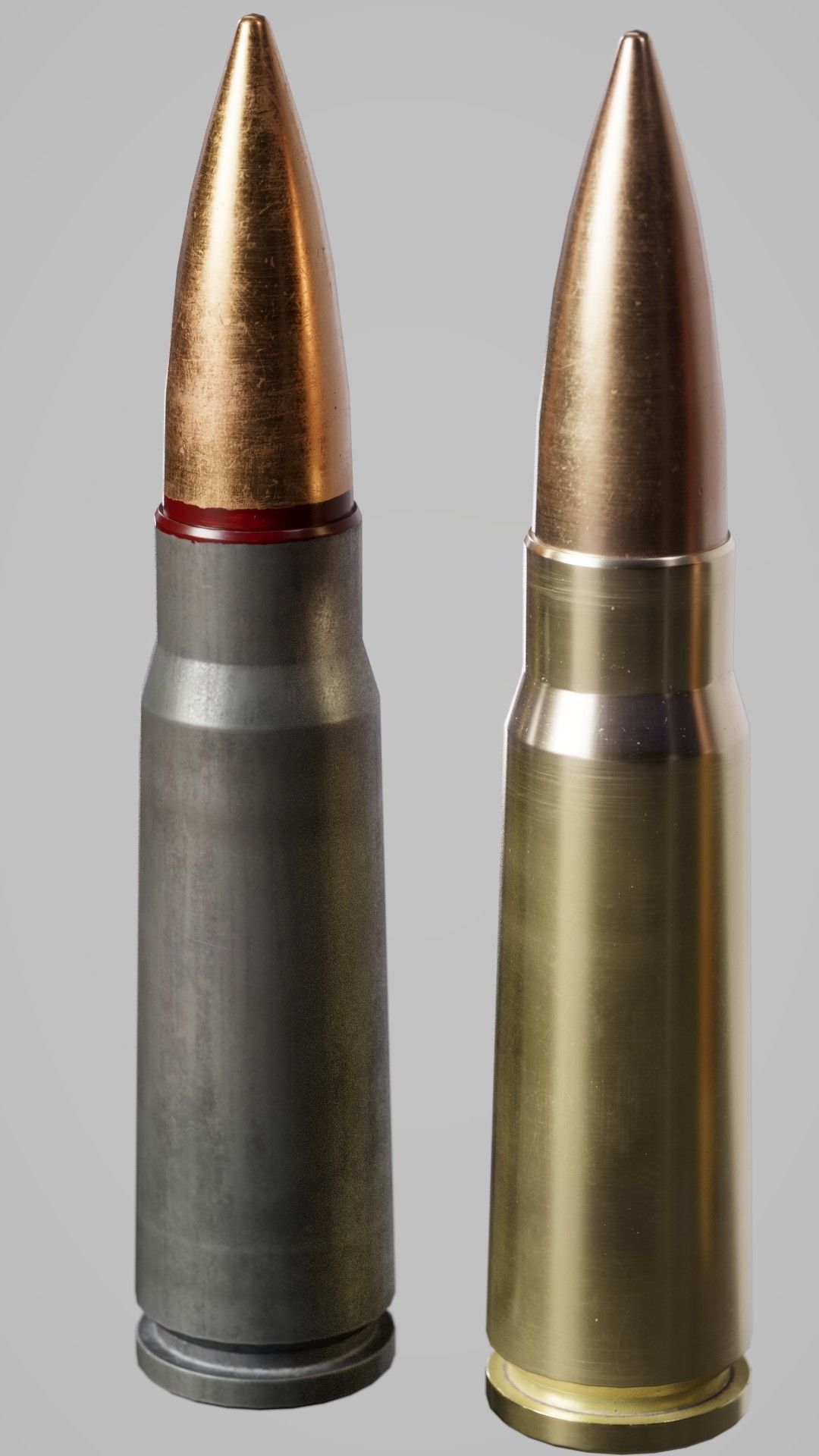 762x39mm Bullets Low-poly 3D model_7
