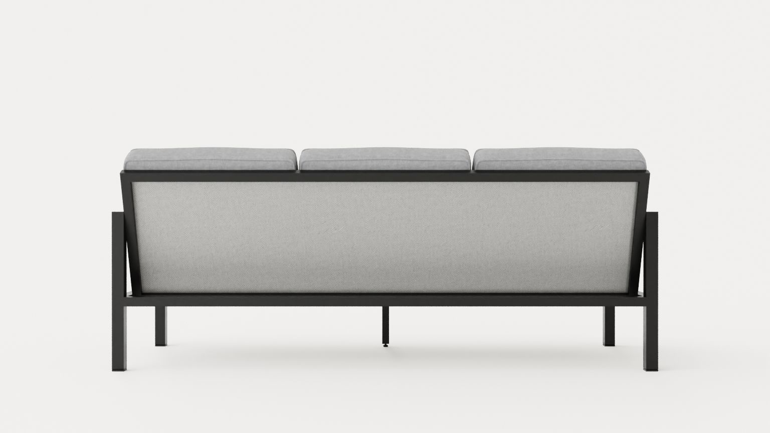 Belfort 3-seater sofa Low-poly 3D model_4