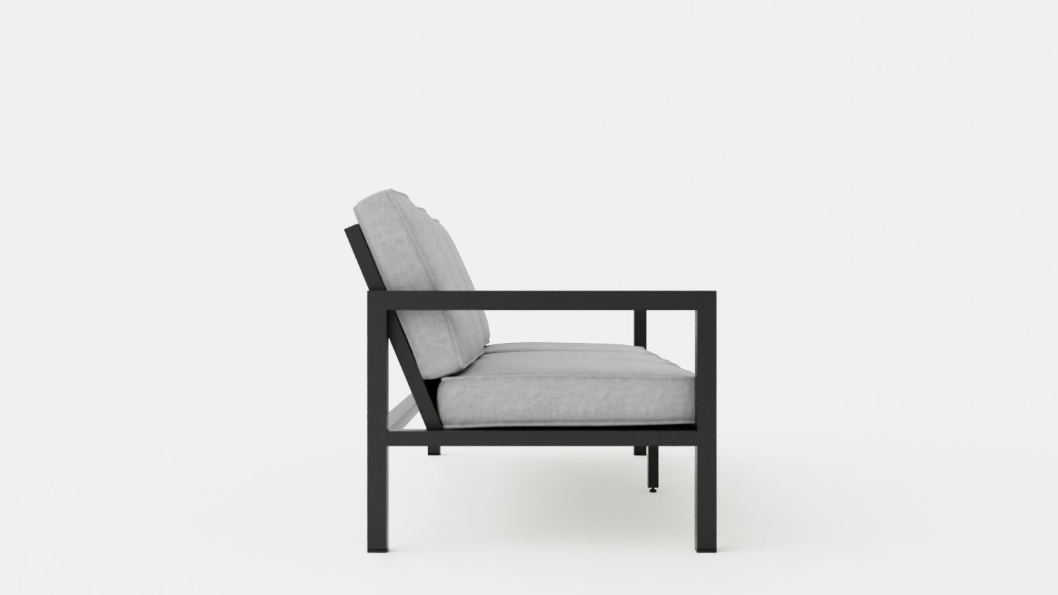 Belfort 3-seater sofa Low-poly 3D model_2