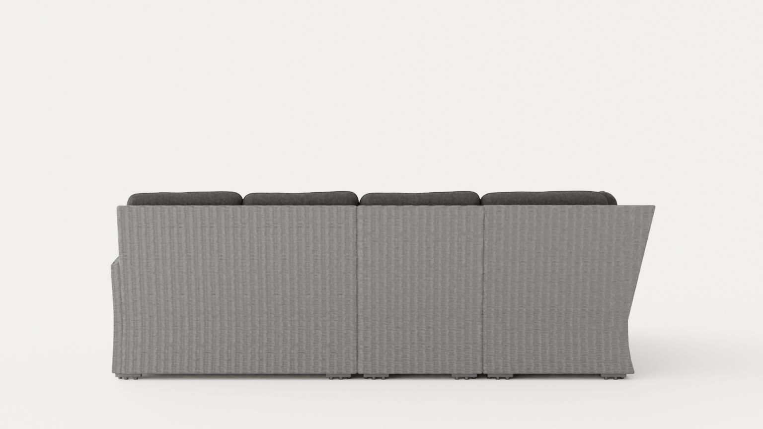 Ashfield sofa set Grey Low-poly 3D model_4