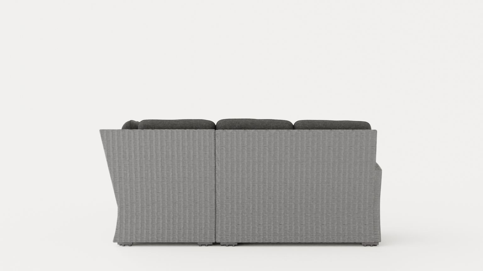 Ashfield sofa set Grey Low-poly 3D model_2