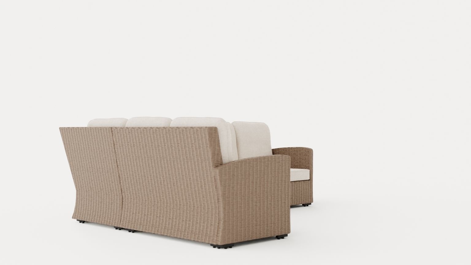 Ashfield sofa set Beige Low-poly 3D model_1