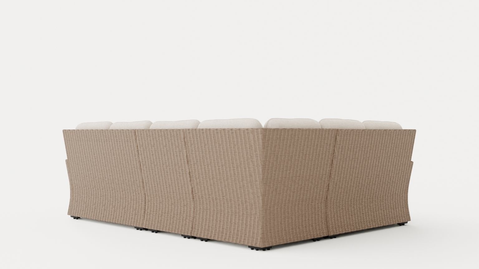 Ashfield sofa set Beige Low-poly 3D model_3