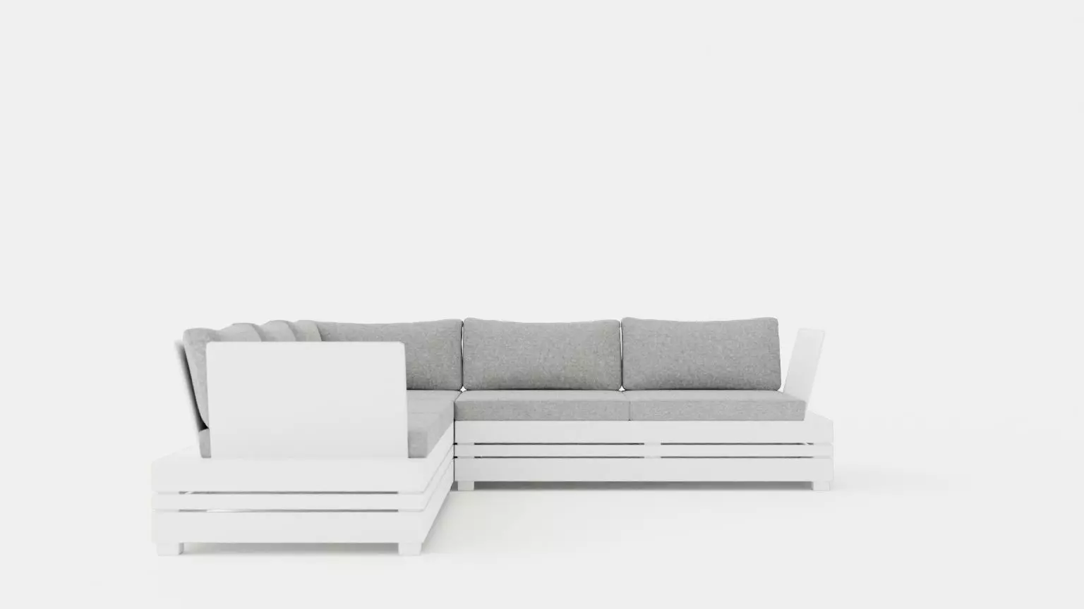 Ambon sofa set Low-poly 3D model_0