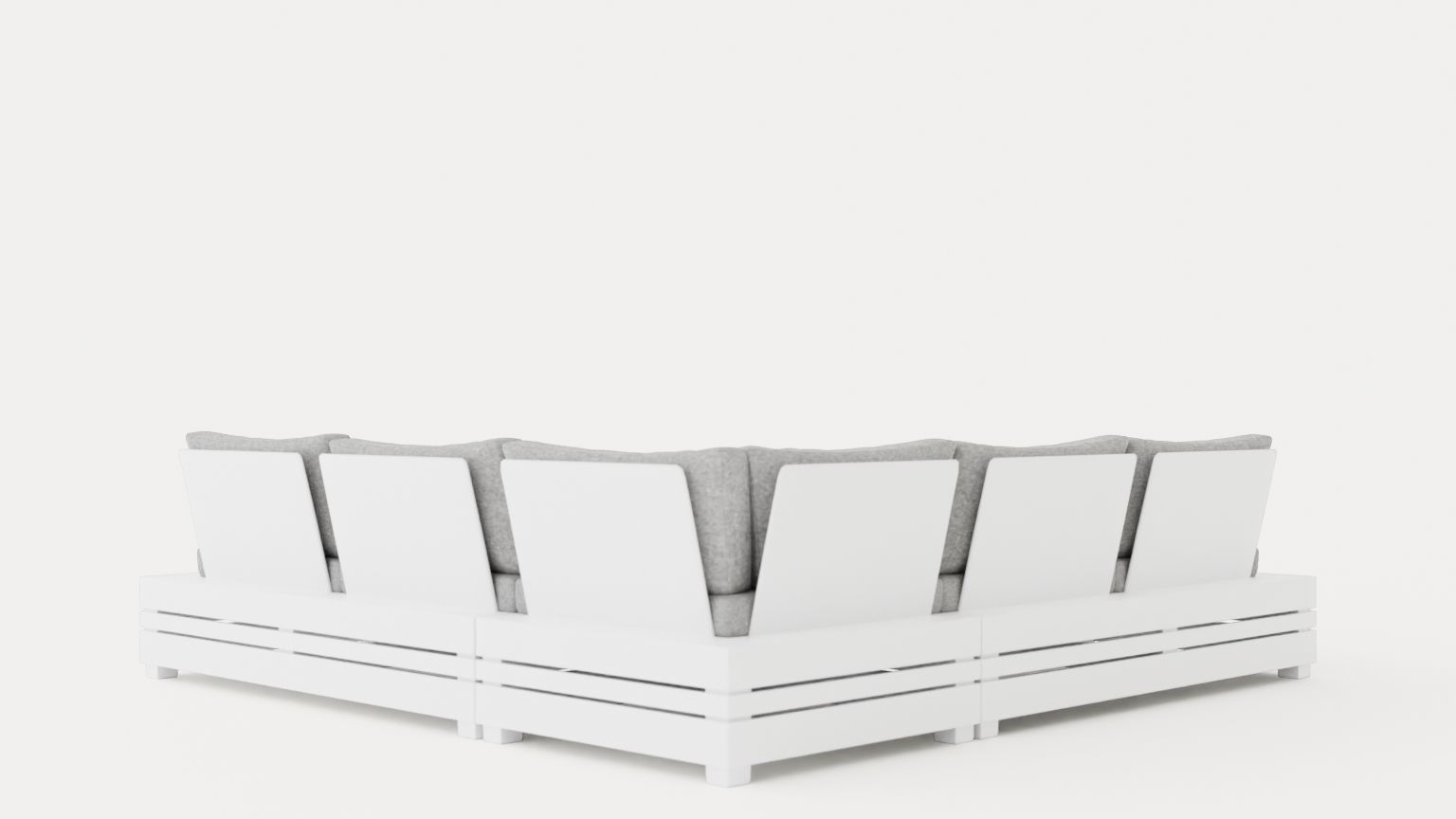 Ambon sofa set Low-poly 3D model_3