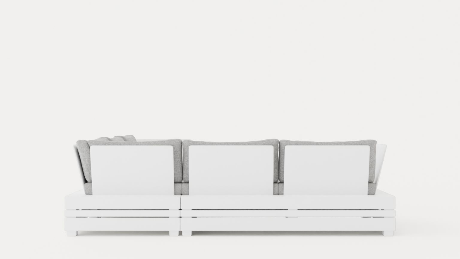 Ambon sofa set Low-poly 3D model_2