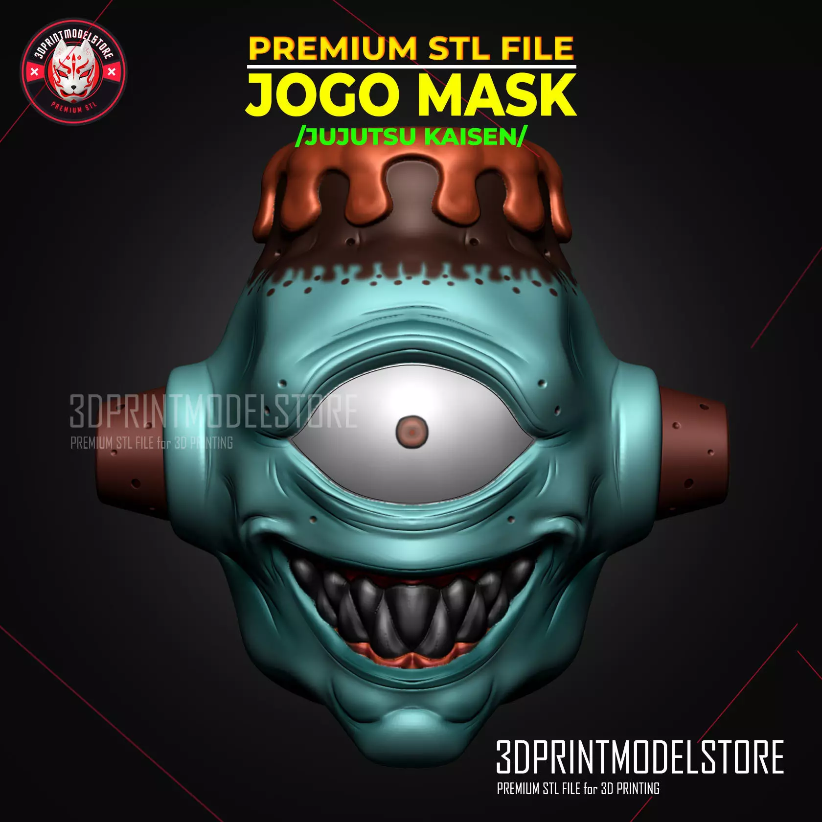 Jogo Mask - Jujutsu Kaisen Cosplay - Premium STL File 3D print model