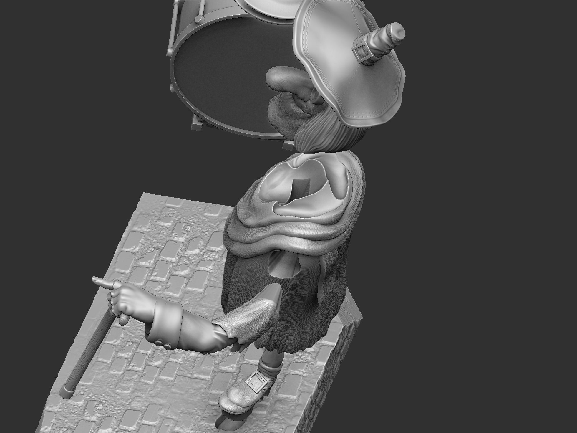Blind Pew for 3D printing STL prefabricated and solid 3D print model_36