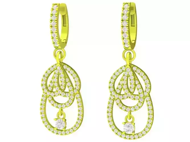 5679 diamond fashion drop earrings