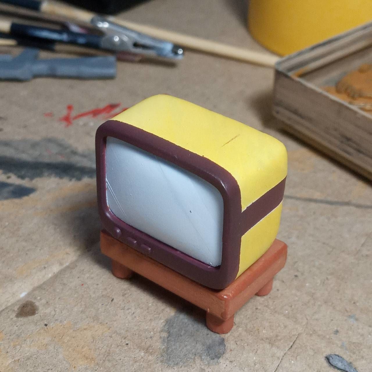 Cute TV and Console 90s 3D print model_2