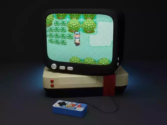 Cute TV and Console 90s