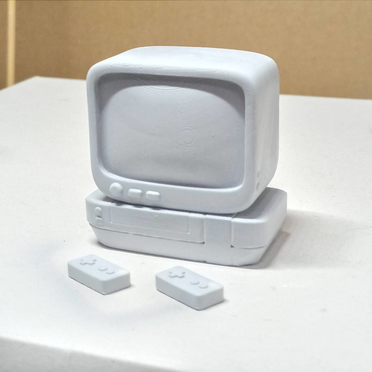 Cute TV and Console 90s 3D print model_1