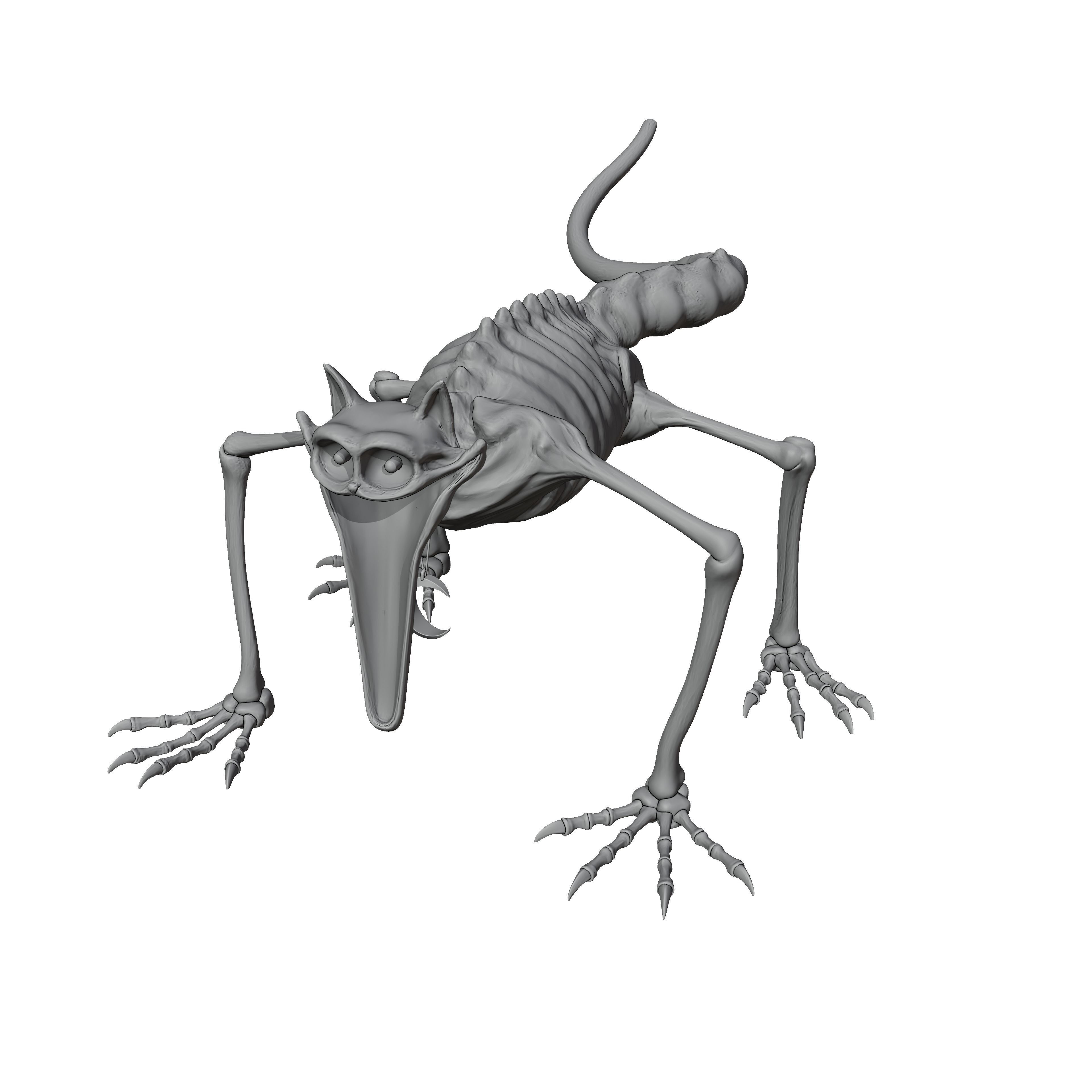 Nightmare CatNap 3D print model_4