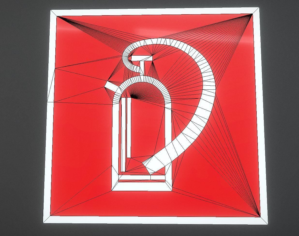 Extinguisher-Information-Sign Free low-poly 3D model_8