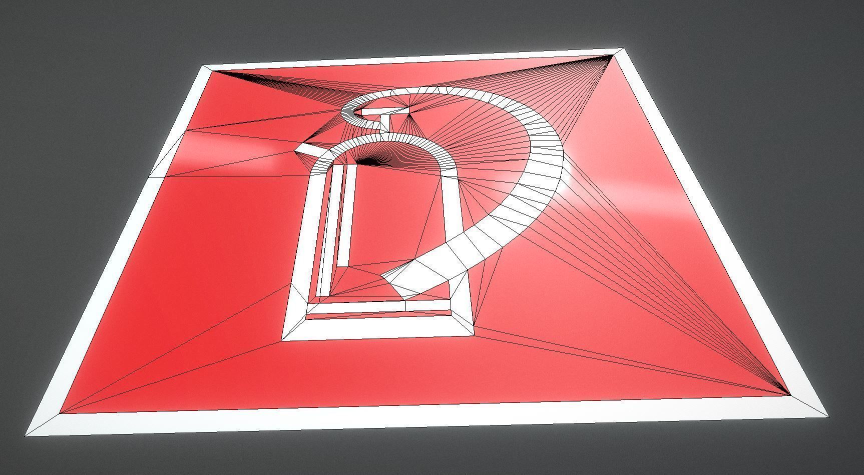 Extinguisher-Information-Sign Free low-poly 3D model_6