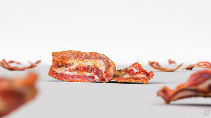 Bacon 3D model 2