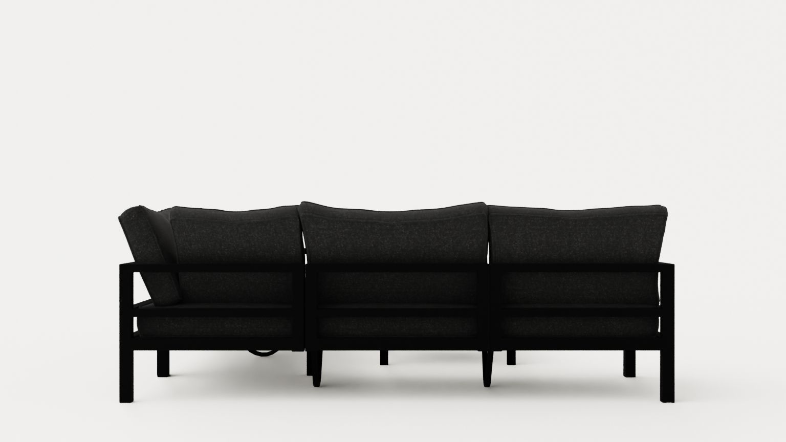 Leone sofa set Low-poly 3D model_4