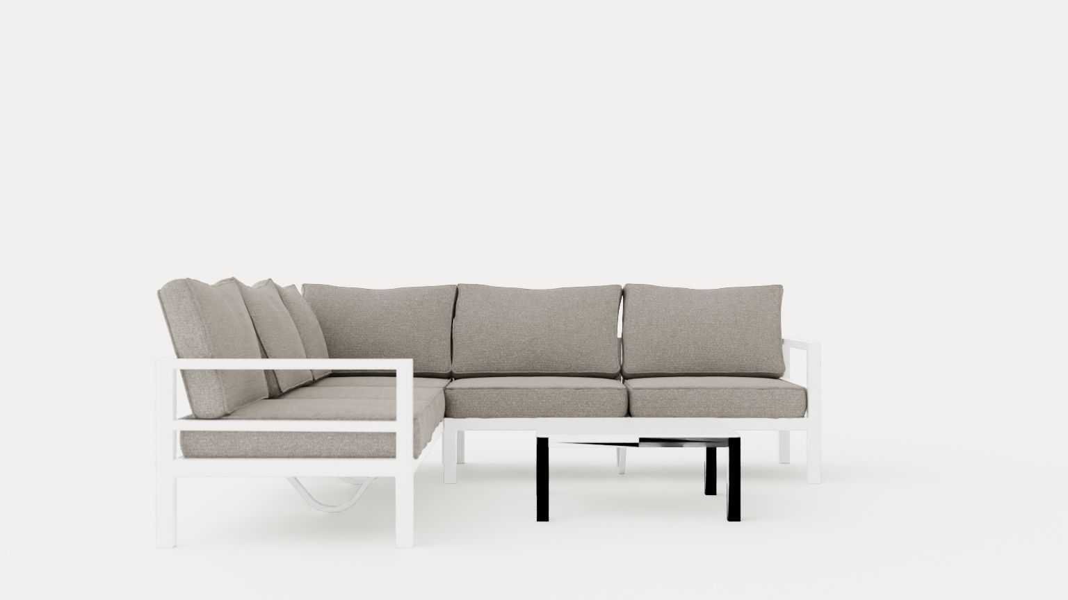Leone sofa group Low-poly 3D model_2