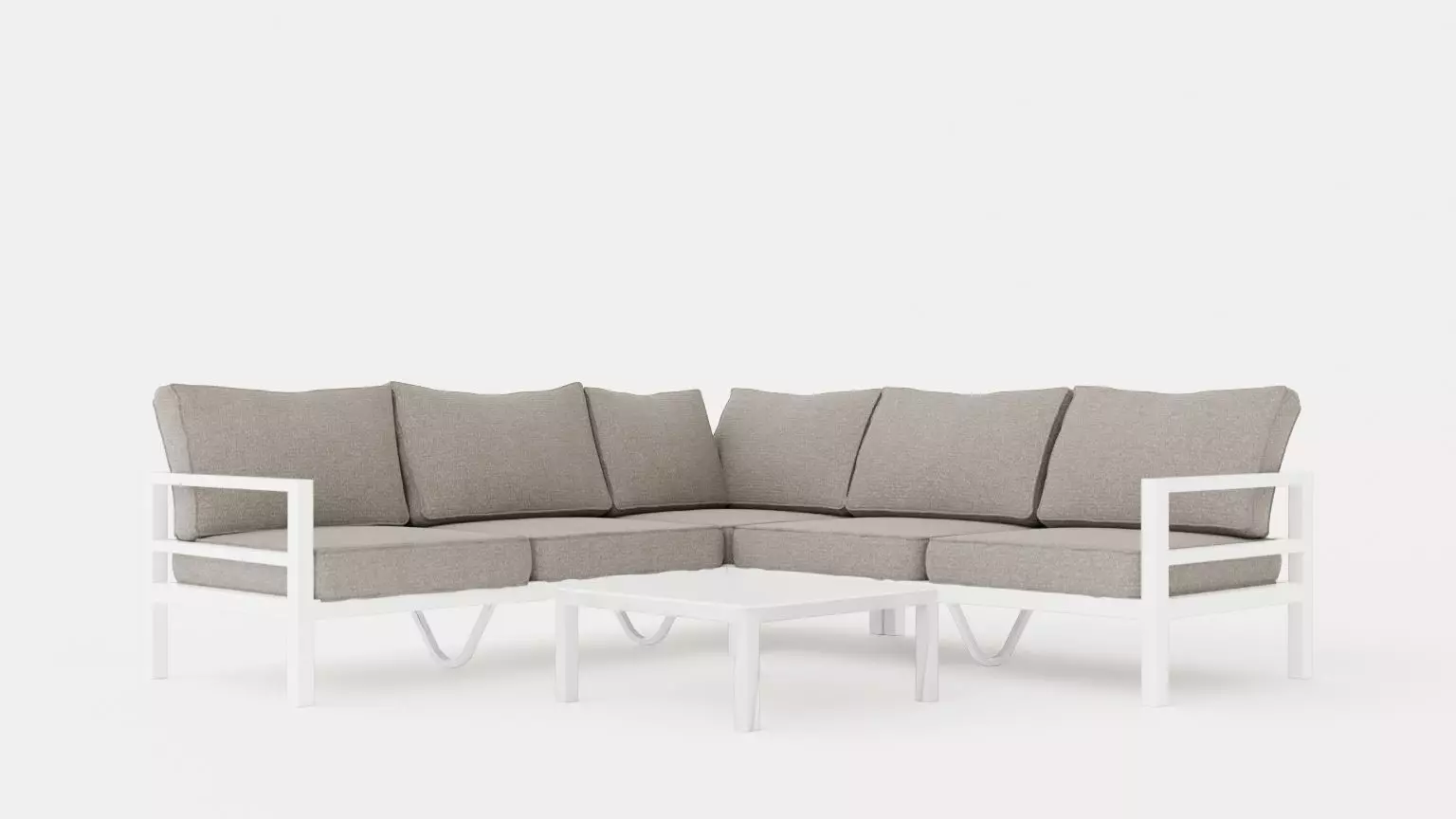 Leone sofa group Low-poly 3D model_0