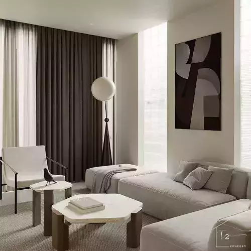 Living room interior scene