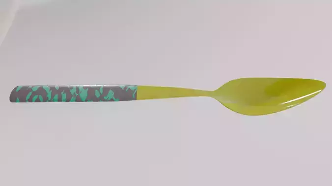 Realistic 3D Tablespoon Model