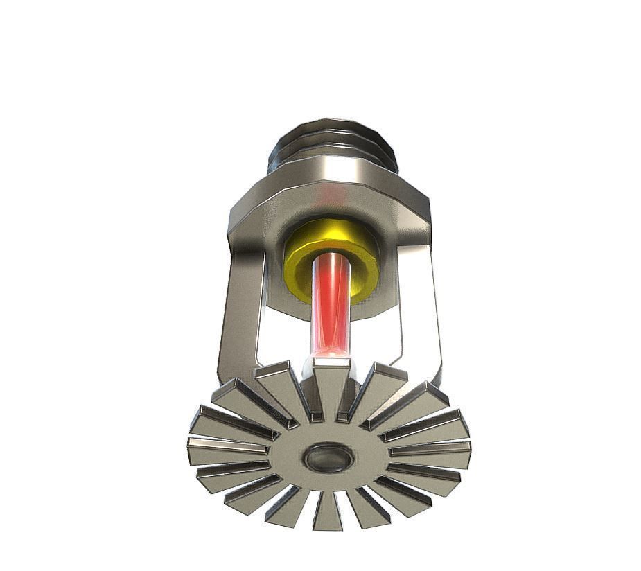 Automatic Fire Extinguishing System Low-poly 3D model_6