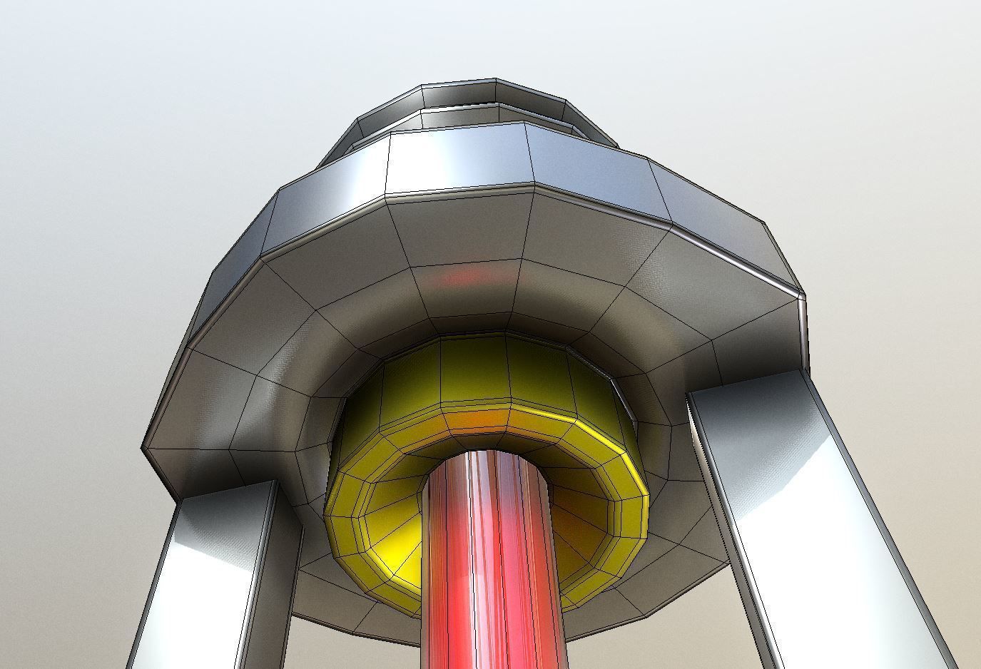 Automatic Fire Extinguishing System Low-poly 3D model_15