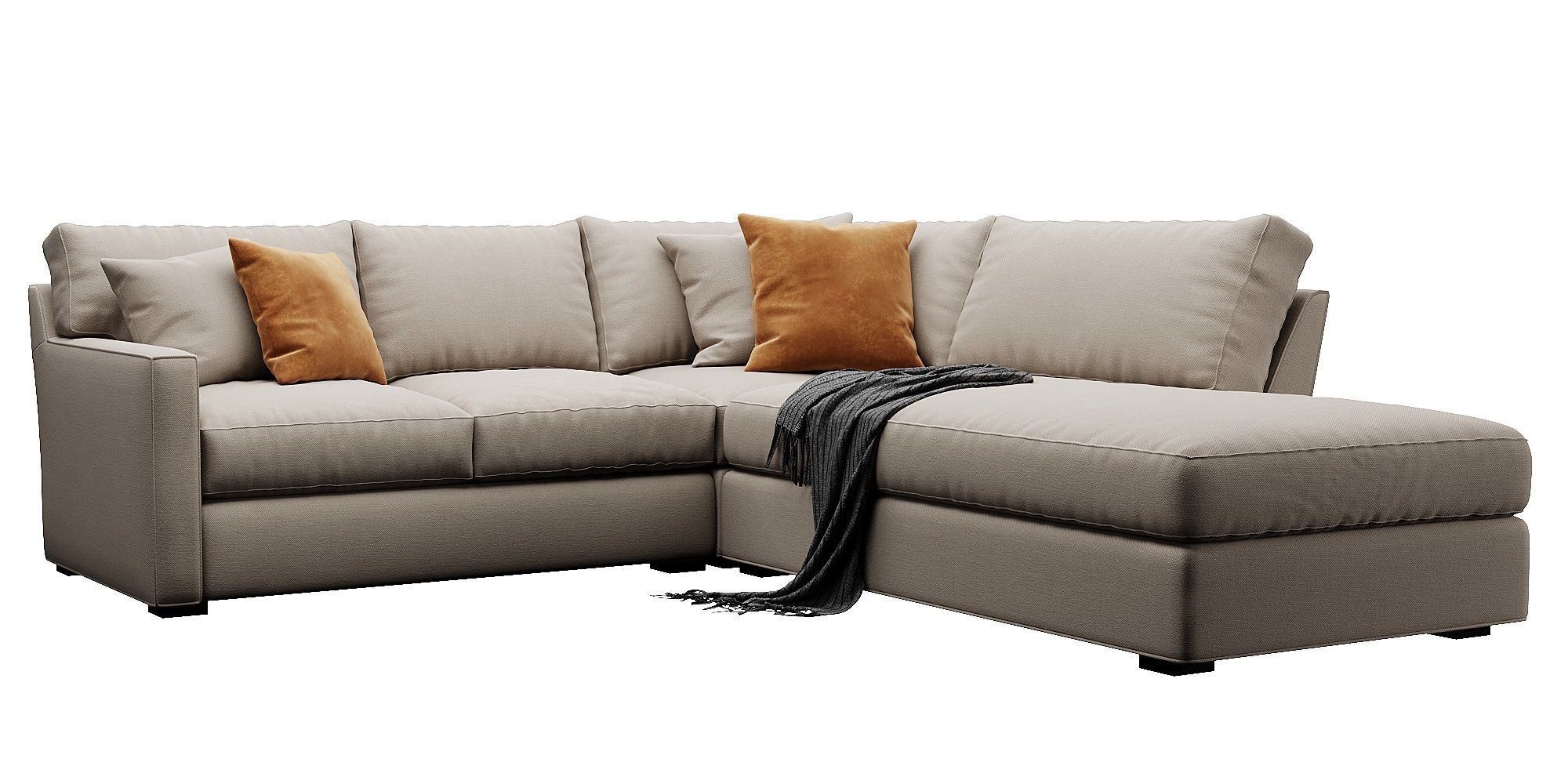 Crate and Barrel Axis sofa 3D model_8