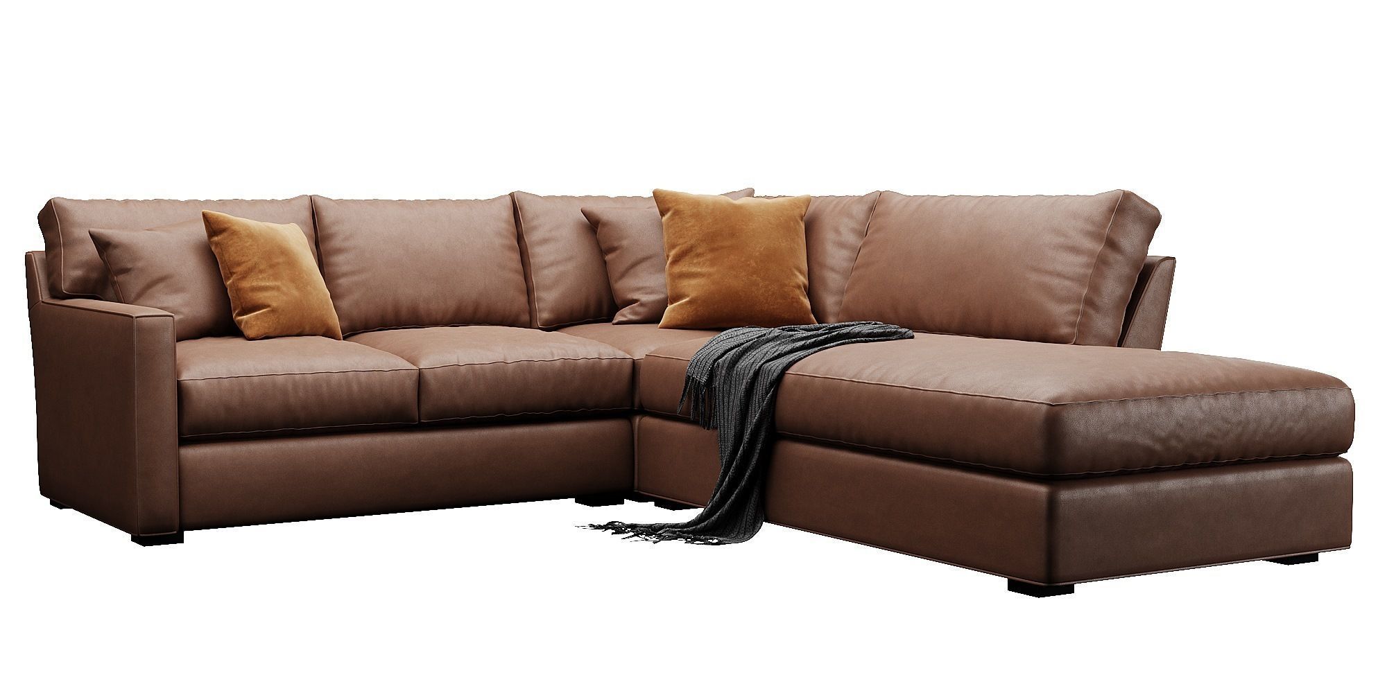 Crate and Barrel Axis sofa 3D model_9