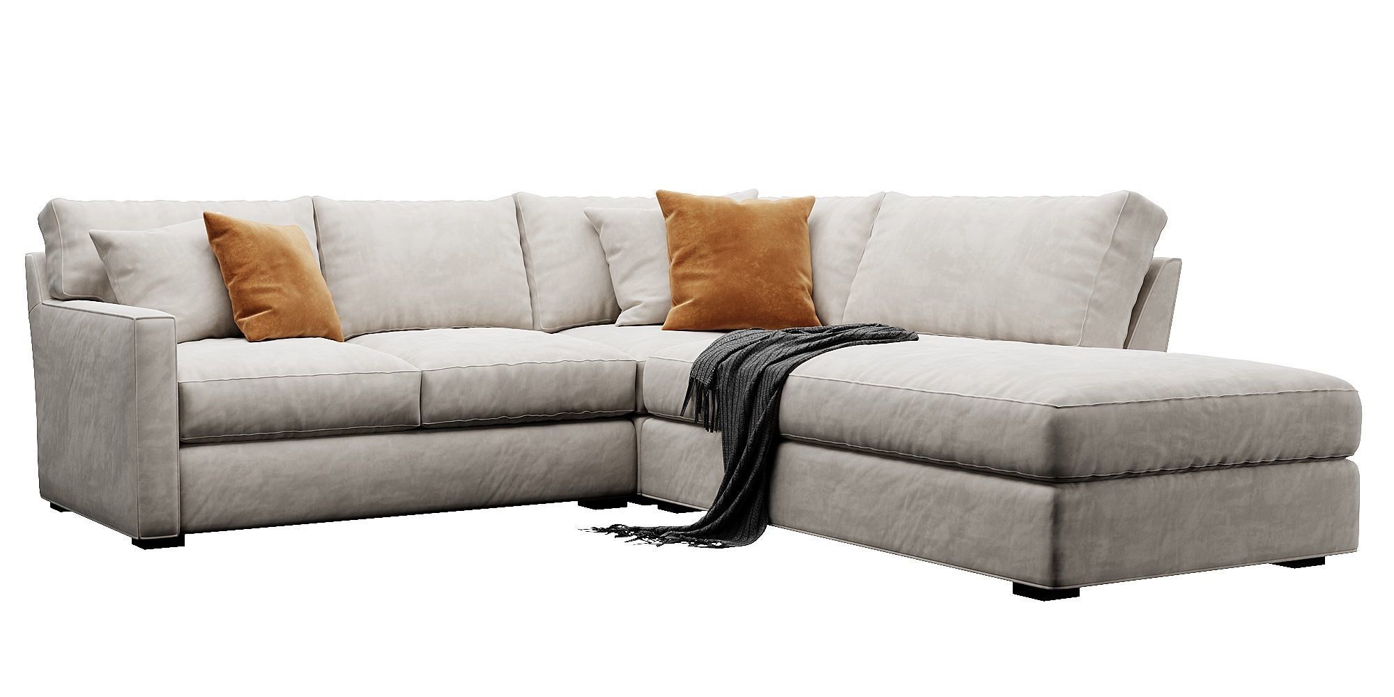Crate and Barrel Axis sofa 3D model_11
