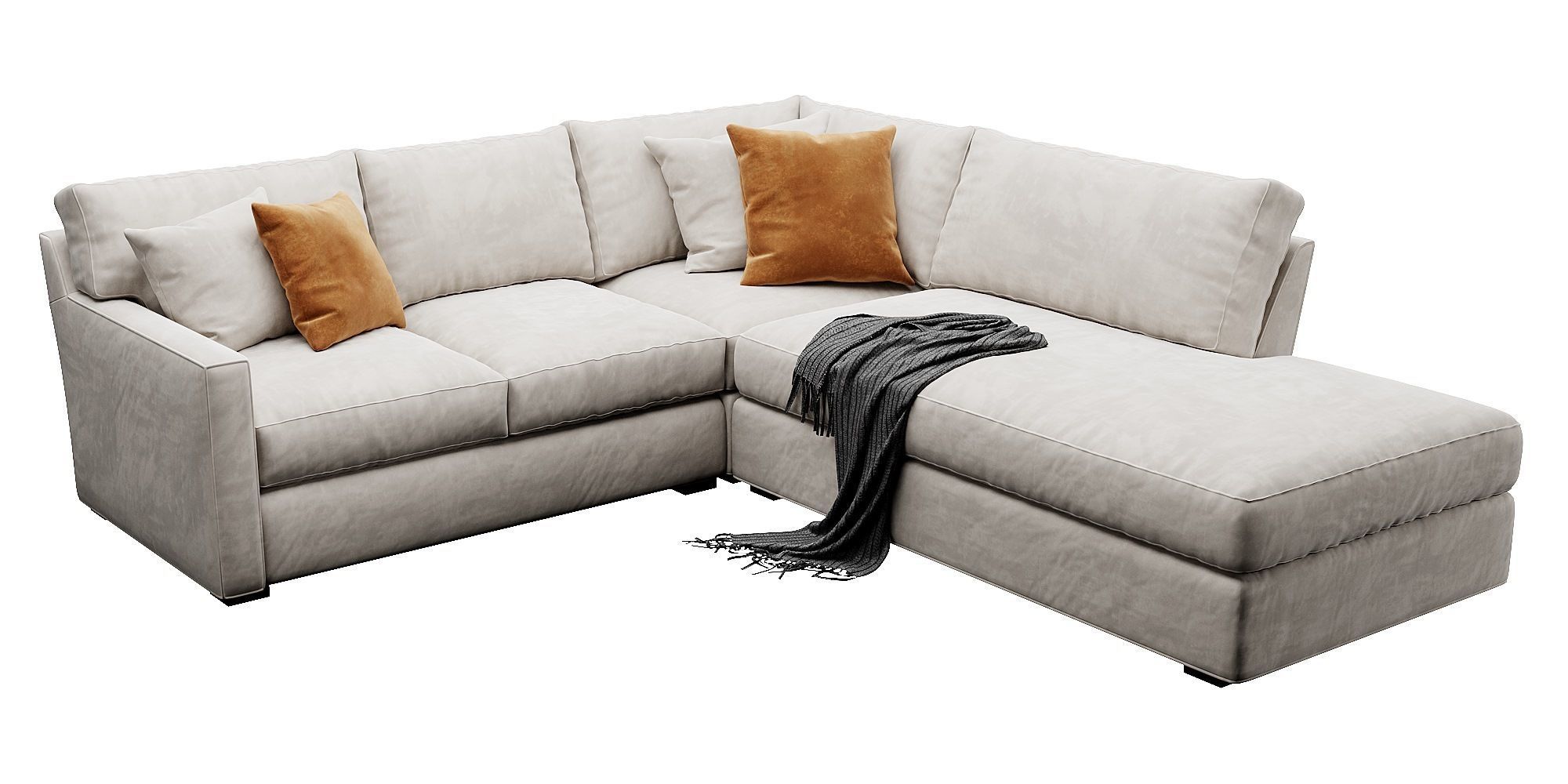 Crate and Barrel Axis sofa 3D model_14