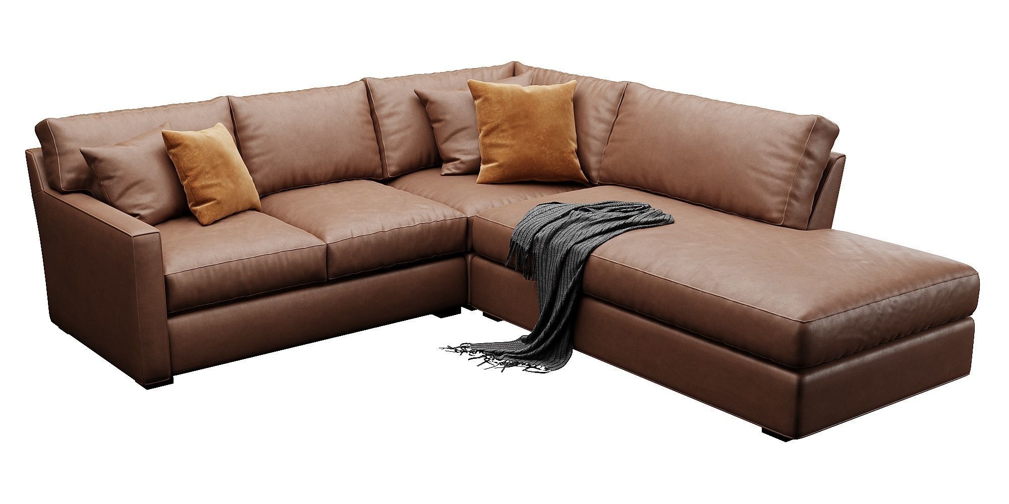 Crate and Barrel Axis sofa 3D model_13