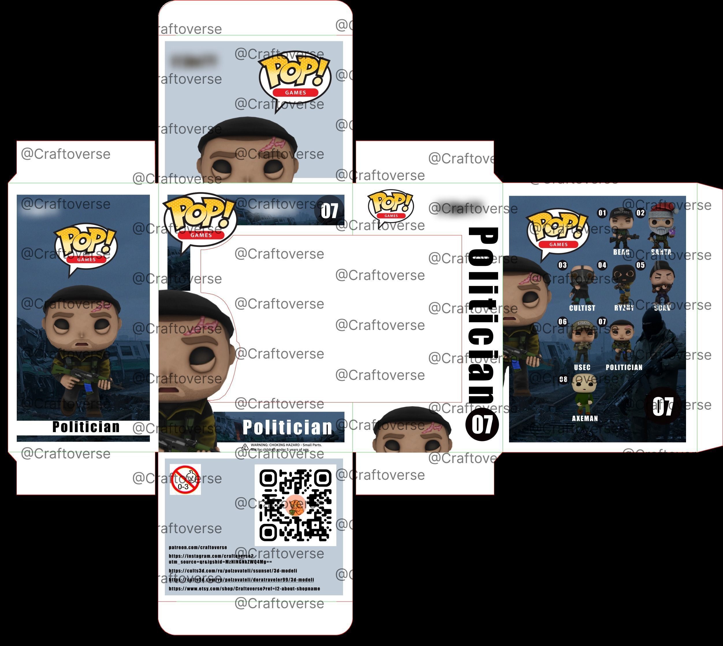 FUNKO POP Politician Mutkevich ESCAPE FROM TARKOV 3D print model_4