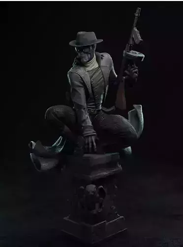 spider noir statue