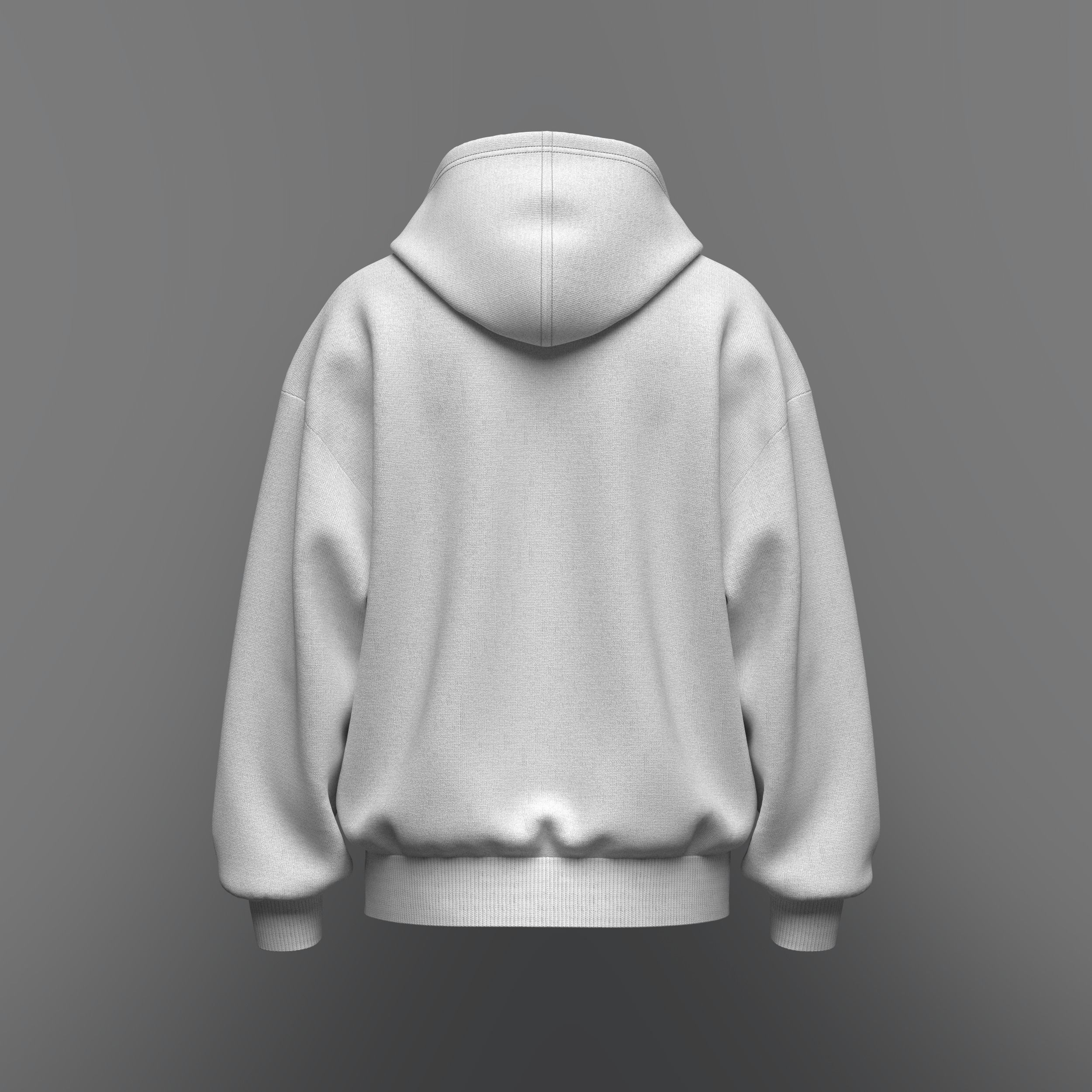 Mens Oversized Hoodie 3d Model 3D model_9