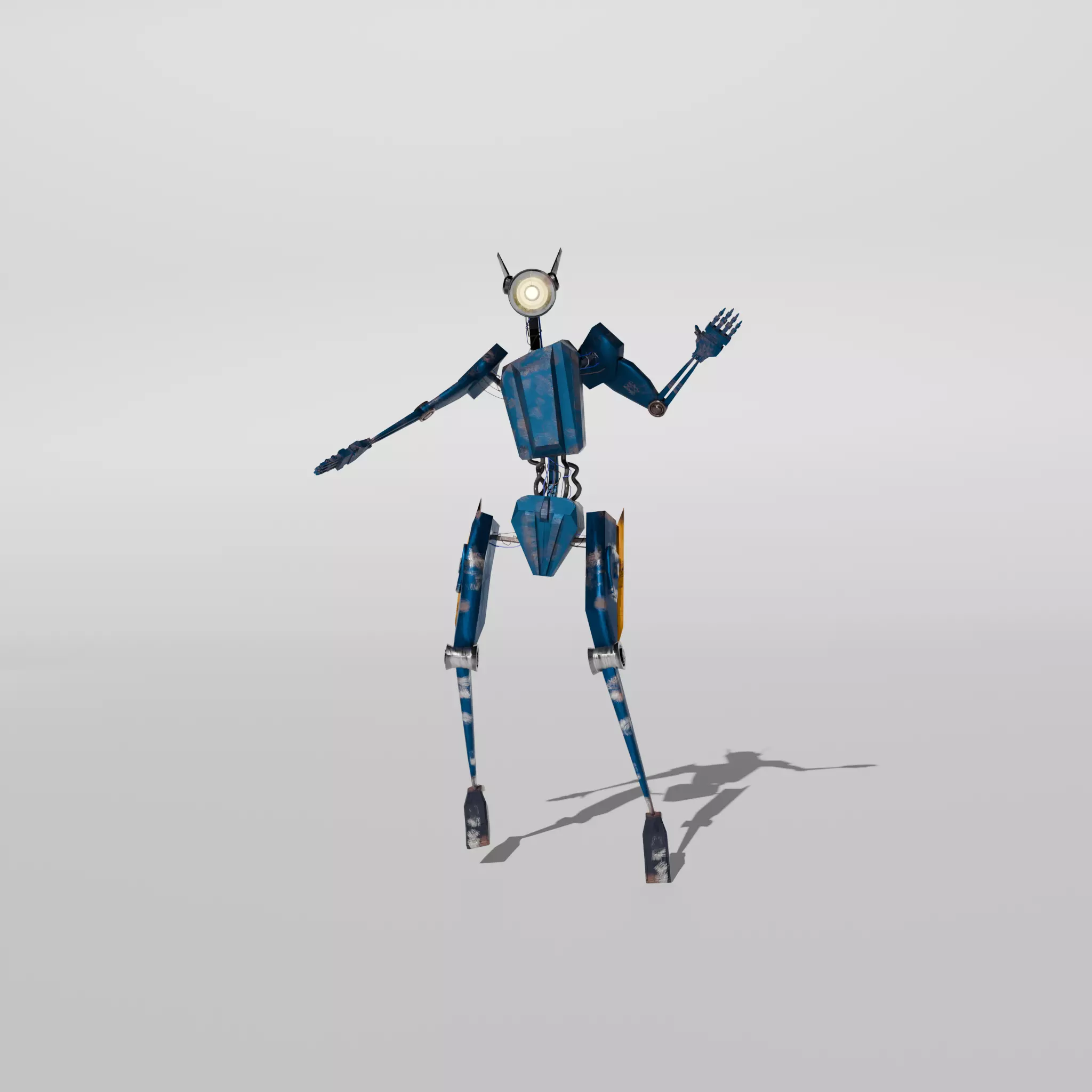 Robot Low-poly 3D model_0