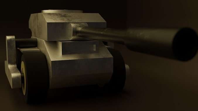 War Tank Free low-poly 3D model
