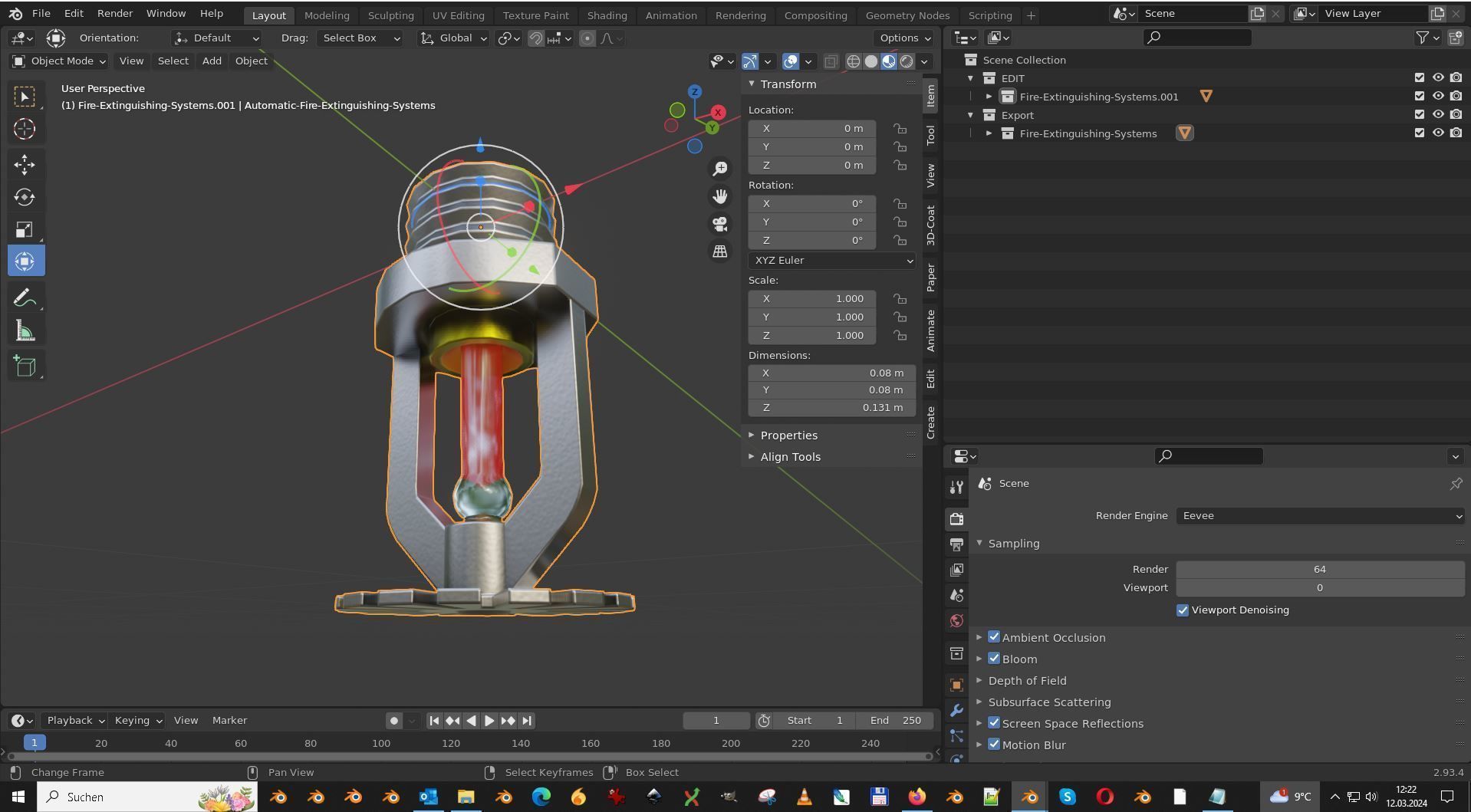 Fire Protection Kit 3D model_41