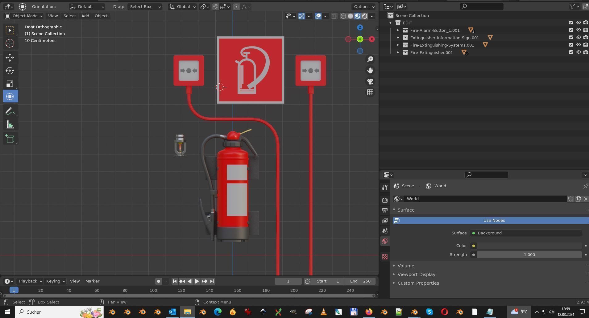 Fire Protection Kit 3D model_4