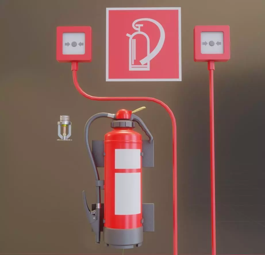 Fire Protection Kit 3D model_0