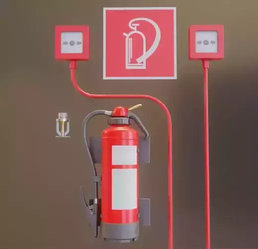 Fire Protection Kit 3D model