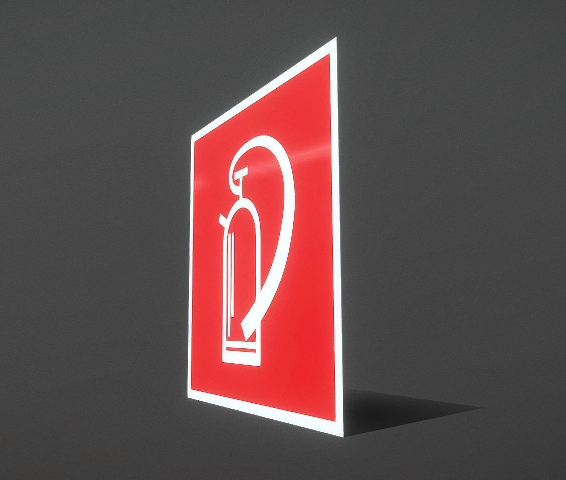 Fire Protection Set with Red Hydrants 3D Model Collection_70