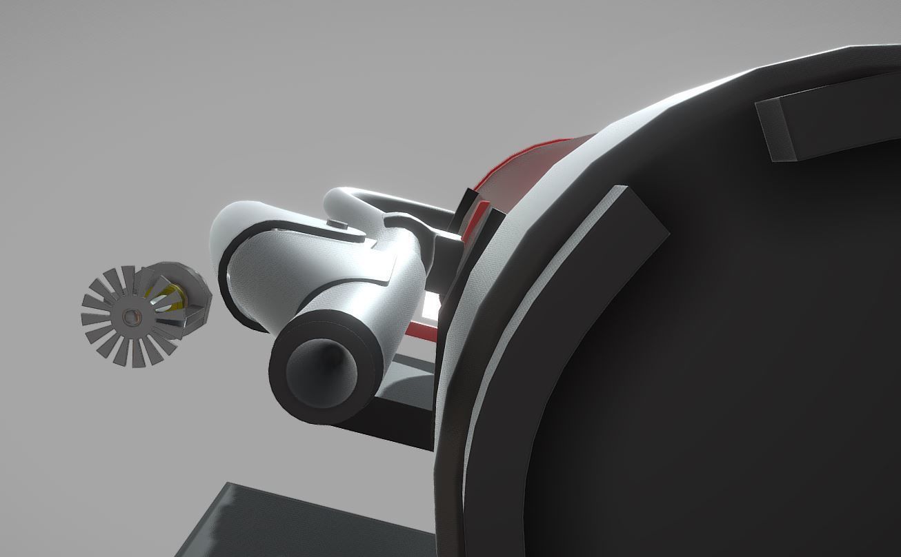 Fire Protection Set with Red Hydrants 3D Model Collection_64