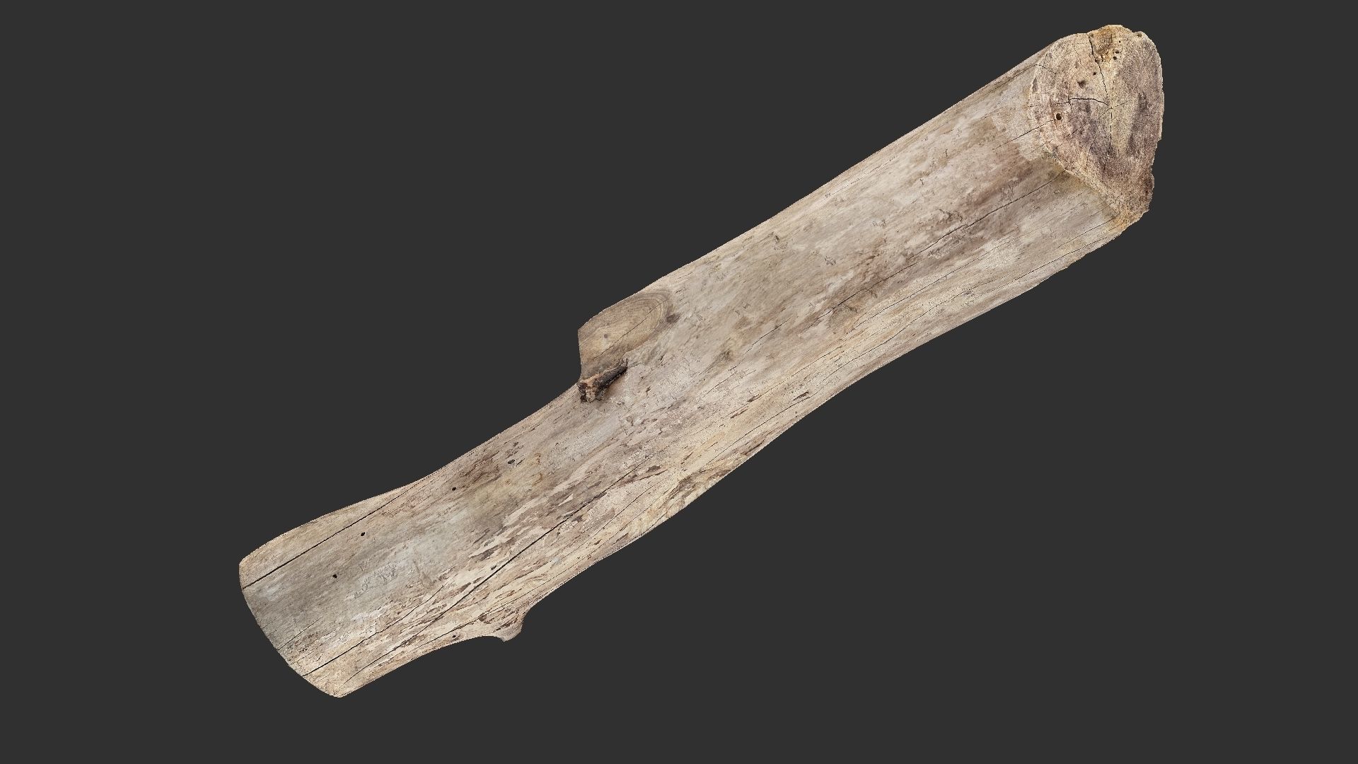 A length of wood 3d scan in highpoly 3D model_9