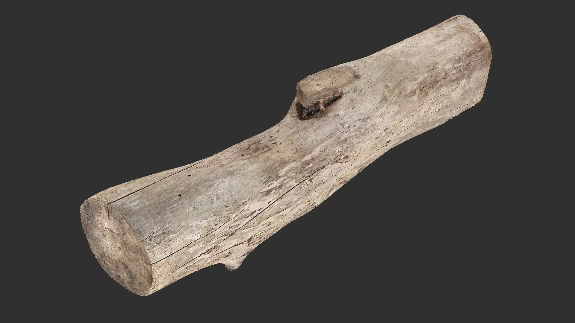 A length of wood 3d scan in highpoly 3D model_0