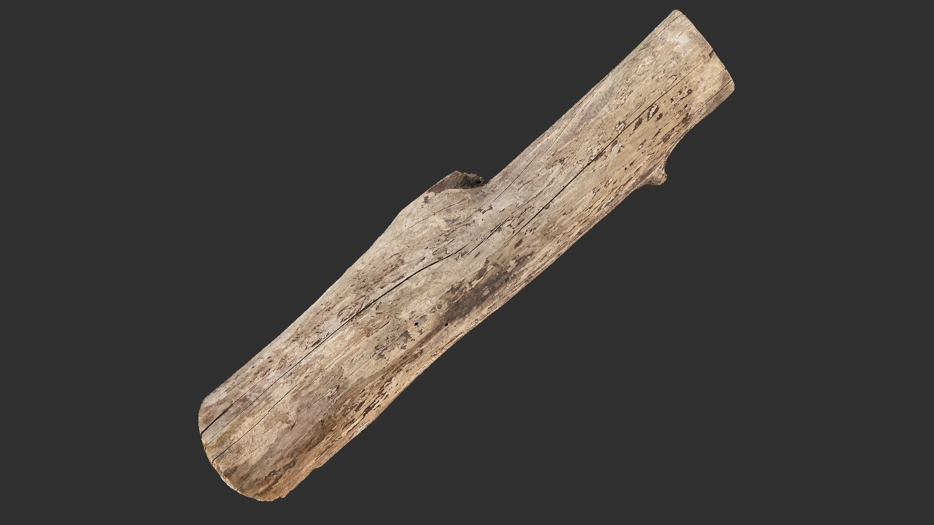 A length of wood 3d scan in highpoly 3D model_5