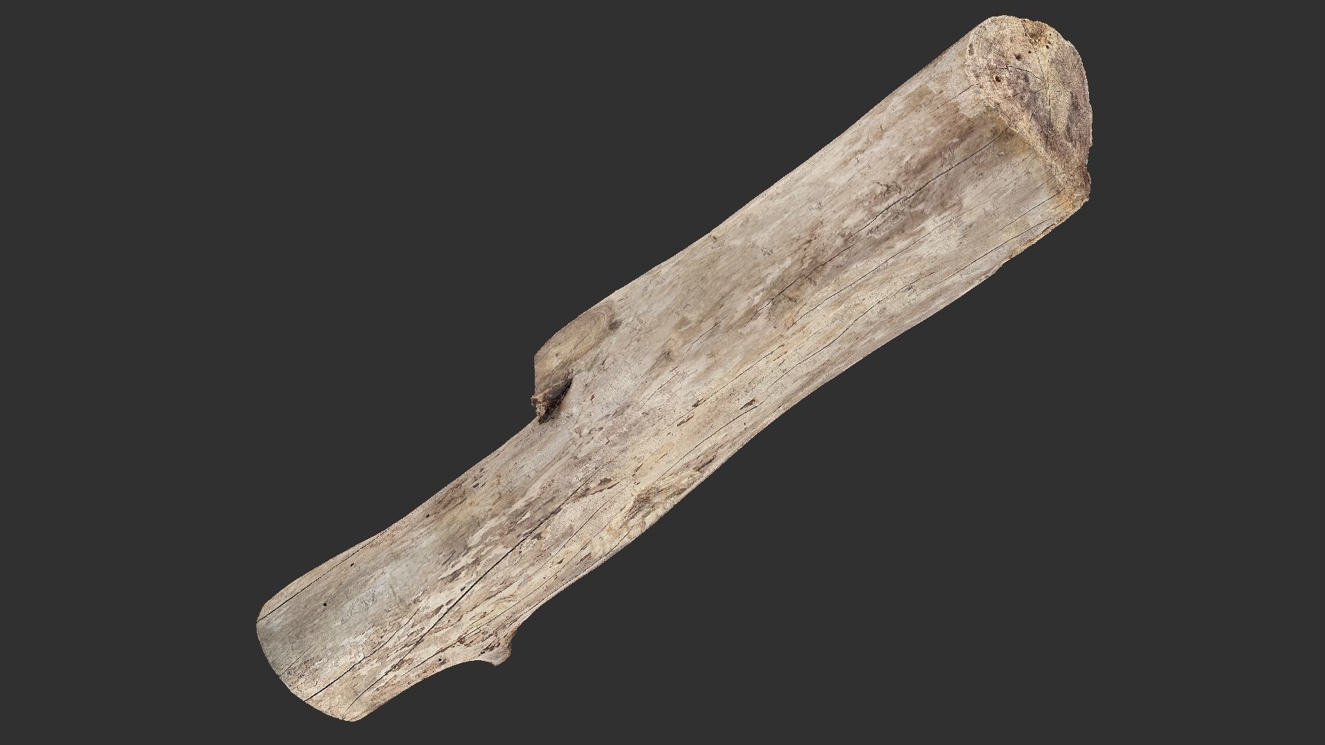 A length of wood 3d scan in highpoly 3D model_14