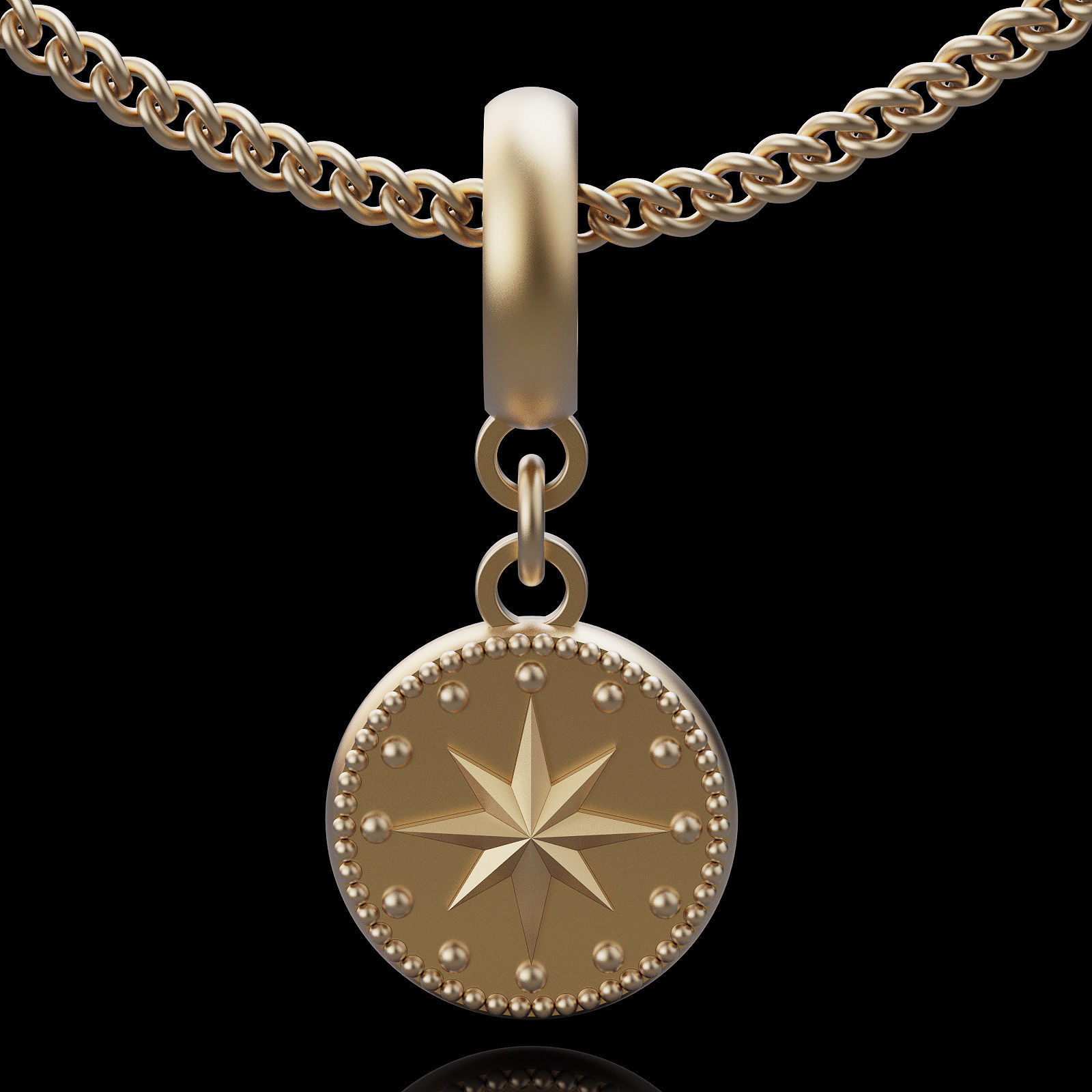 Lux pendant silver gold jewelry printable 3D model 3D print model_1