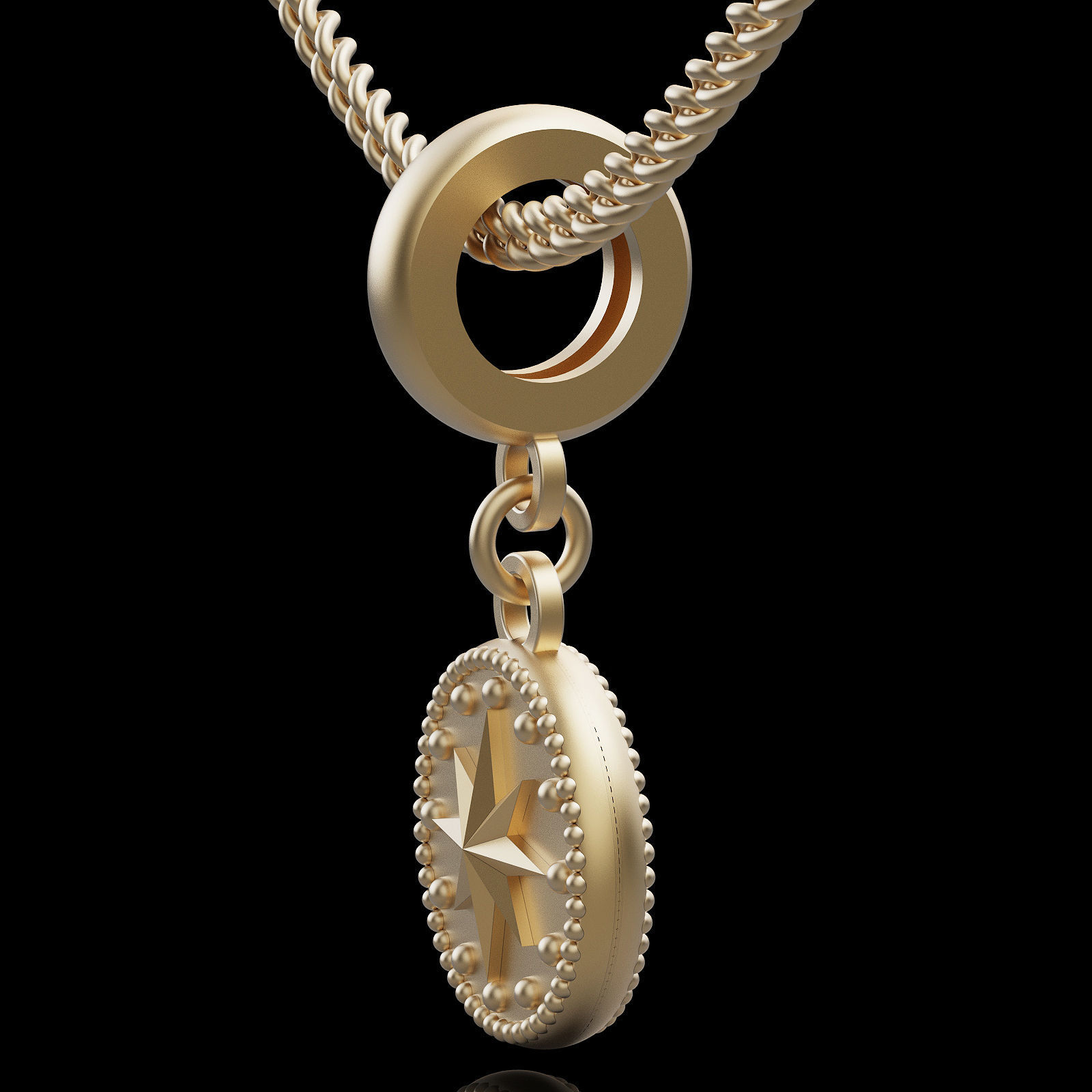 Lux pendant silver gold jewelry printable 3D model 3D print model_2