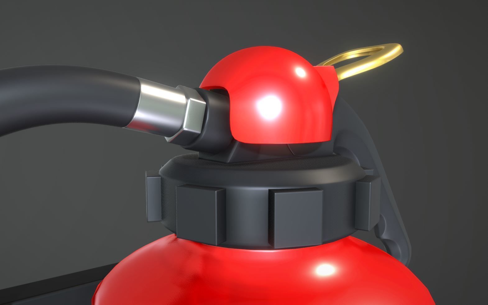 Fire Protection Set with All Hydrants Red and Blue 3D Model Collection_70